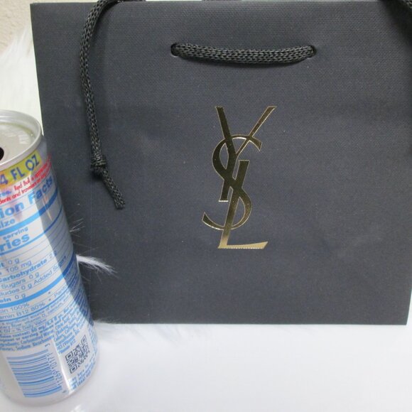 Yves Saint Laurent YSL Mini Black Logo Small shopping Bag - Picture 2 of 2